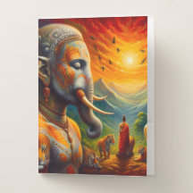 spiritueller Buddha und Elefant