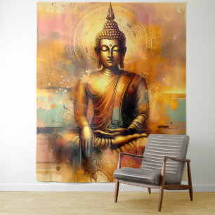 Spiritueller Buddha Wandteppich