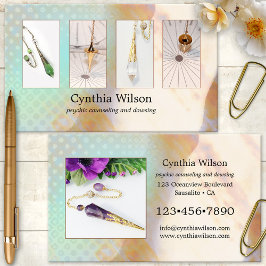 Spiritueller Counselor Dowsing Pendulum Foto Visitenkarte