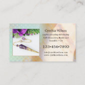 Spiritueller Counselor Dowsing Pendulum Foto Visitenkarte (Rückseite)