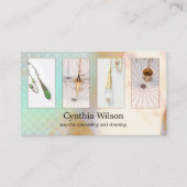 Spiritueller Counselor Dowsing Pendulum Foto Visitenkarte (Vorderseite)