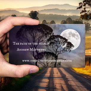 Spiritueller Counselor Shaman Foto Business Card Visitenkarte