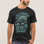 Spiritueller Delphin T-Shirt (Vorderseite)