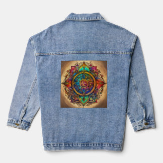 "Spiritueller Denim Jeansjacke
