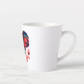 Spiritueller Elefant mit roten Federn Milchtasse (Rechts)