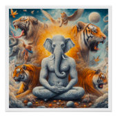 spiritueller Elefant Poster (Vorderseite)