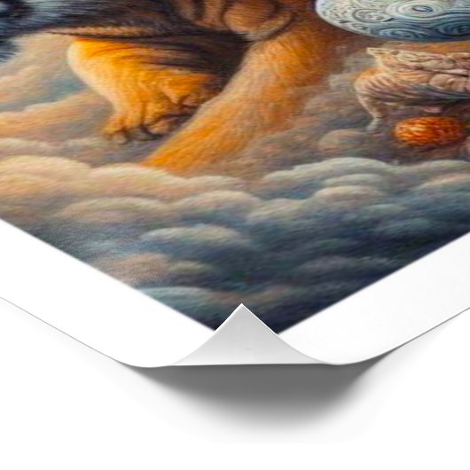 spiritueller Elefant Poster (Ecke)