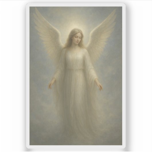 Spiritueller Engel Aufkleber (Vorderseite)