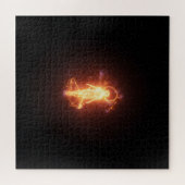 Spiritueller Engel in dunklem Außenraum Puzzle (Horizontal)