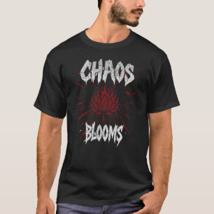 Spiritueller Flammenschwarzer Rock T-Shirt