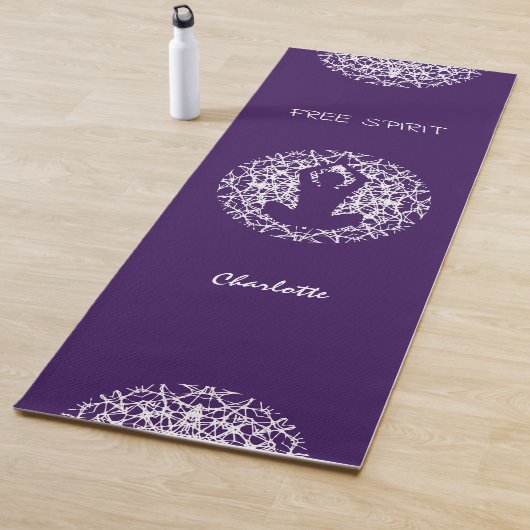 Spiritueller Free Spirit Boho Personalisiert Yoga Yogamatte (Beispiel)