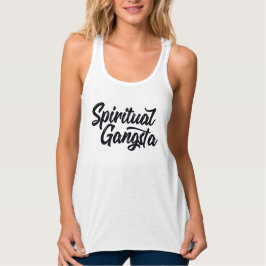 Spiritueller Gangsta Funny Yoga Zitat Text Tank Top