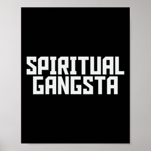 Spiritueller Gangster Spirituelle Meditation Yoga  Poster