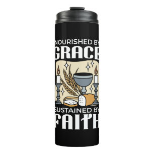 Spiritueller Glaube und Gnade – Erhebend Christlic Thermosbecher