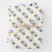 Spiritueller Gott ist Liebe, Glauben und gesegnet Geschenkpapier Set (Beispiel)