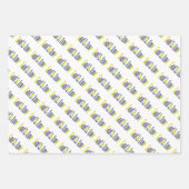 Spiritueller Gott ist Liebe, Glauben und gesegnet Geschenkpapier Set (Vorderseite)