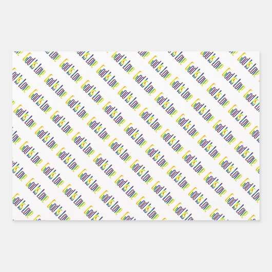 Spiritueller Gott ist Liebe, Glauben und gesegnet Geschenkpapier Set (Vorderseite)