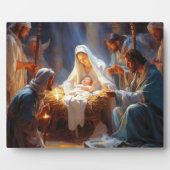 Spiritueller Jesus Manger Plaque Fotoplatte (Vorderseite)
