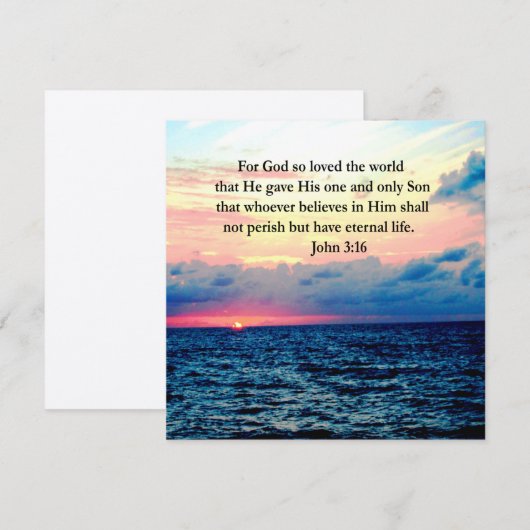 SPIRITUELLER JOHN 3:16 FOTO (Vorne/Hinten)