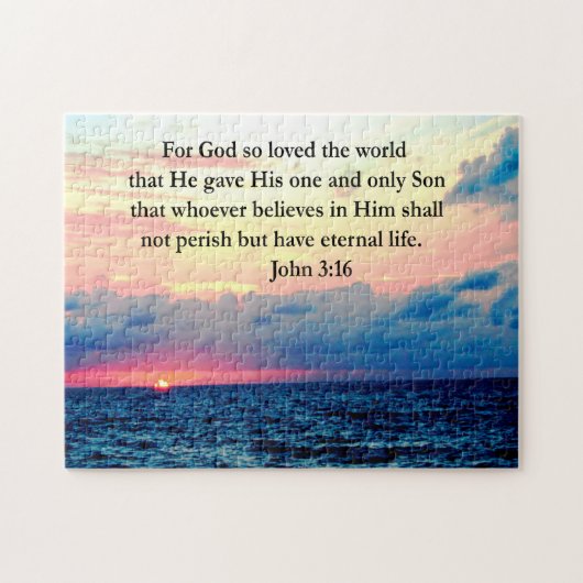 SPIRITUELLER JOHN 3:16 FOTO PUZZLE (Horizontal)