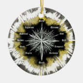 Spiritueller Kompass Keramikornament (Vorne)