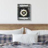 Spiritueller Kompass Leinwanddruck (Insitu (Schlafzimmer))