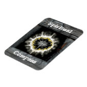 Spiritueller Kompass Magnet (Linke Seite)