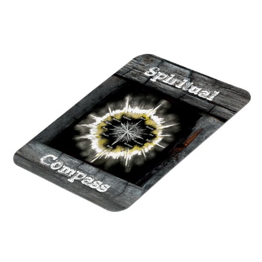 Spiritueller Kompass Magnet (Linke Seite)