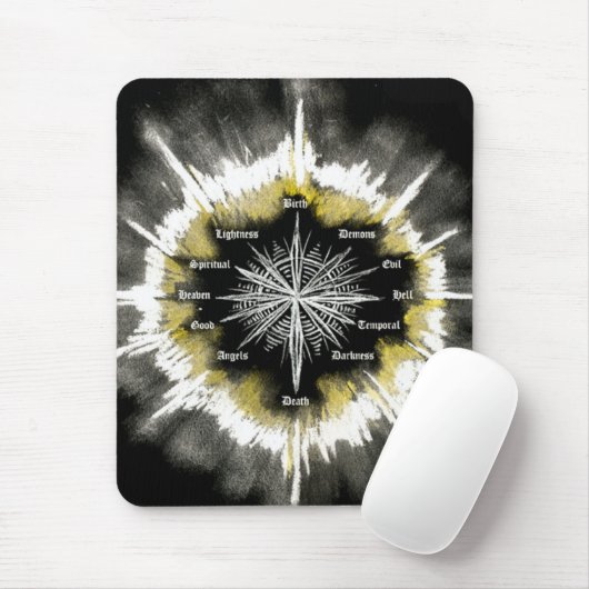 Spiritueller Kompass Mousepad (Mit Mouse)