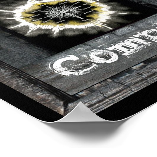 Spiritueller Kompass Poster (Ecke)