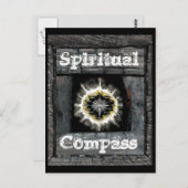 Spiritueller Kompass Postkarte (Vorne/Hinten)