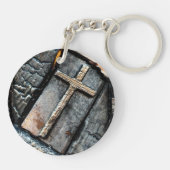 Spiritueller Kompass Schlüsselanhänger (Rückseite)