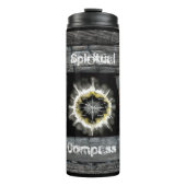 Spiritueller Kompass Thermosbecher (Vorderseite)