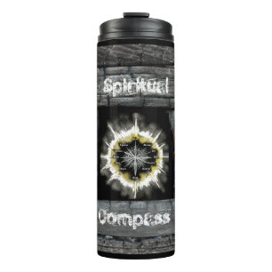 Spiritueller Kompass Thermosbecher