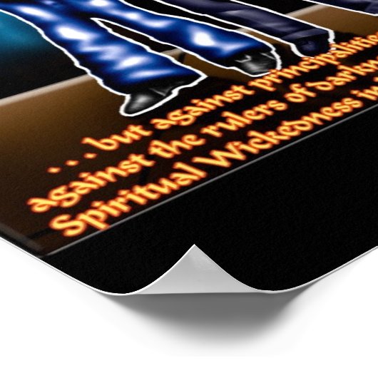 Spiritueller Krieg Poster (Ecke)