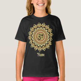 Spiritueller Mandala Yoga Om Symbol Retro angepass T-Shirt