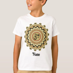 Spiritueller Mandala Yoga Om Symbol Retro angepass T-Shirt