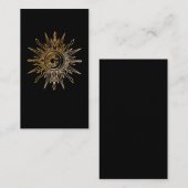 Spiritueller Mond Crescent Astronomie Sun Visitenkarte (Vorne/Hinten)