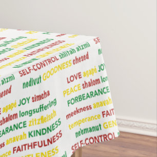 Spiritueller OBST DES SPIRITEN Christlich Tischdecke