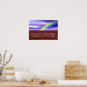 Spiritueller Regenbogen Poster (Küche)