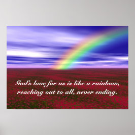 Spiritueller Regenbogen Poster