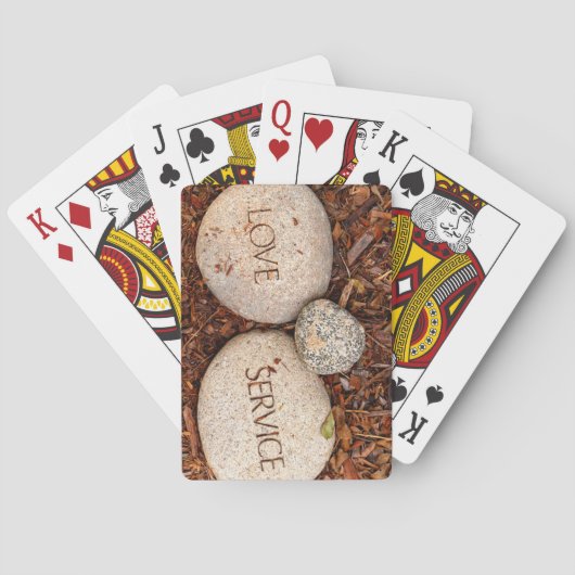 Spiritueller religiöser Stein Spielkarten (Rückseite)