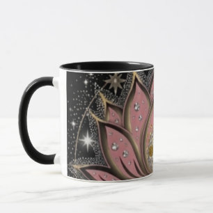 Spiritueller Rosa Lotus Kaffeebecher Tasse