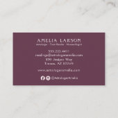 Spiritueller Schmuckdesigner, Astrologer, Psychisc Visitenkarte (Rückseite)