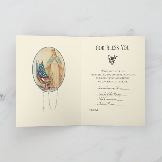 SPIRITUELLER SPIRITUELLER BOUQUET KATHOLIC KARTE (Innenseite)