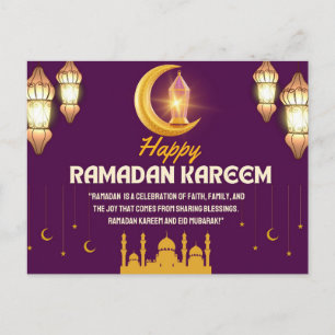 Spiritueller Splendor: Luminate Ramadan Kareem Feiertagspostkarte