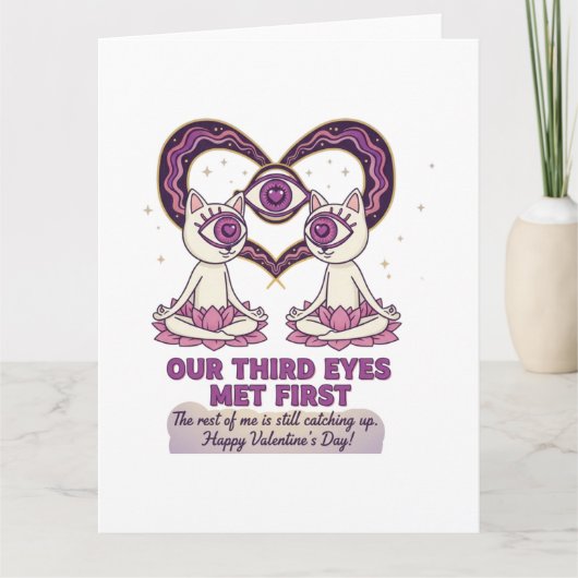 spiritueller Valentinstag Karte (Vorderseite)