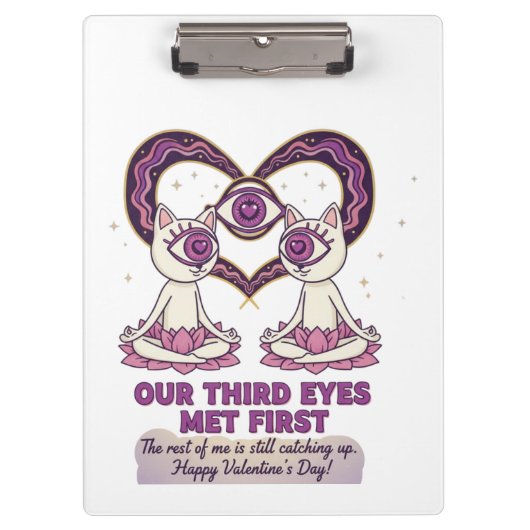 spiritueller Valentinstag Klemmbrett (Vorderseite)