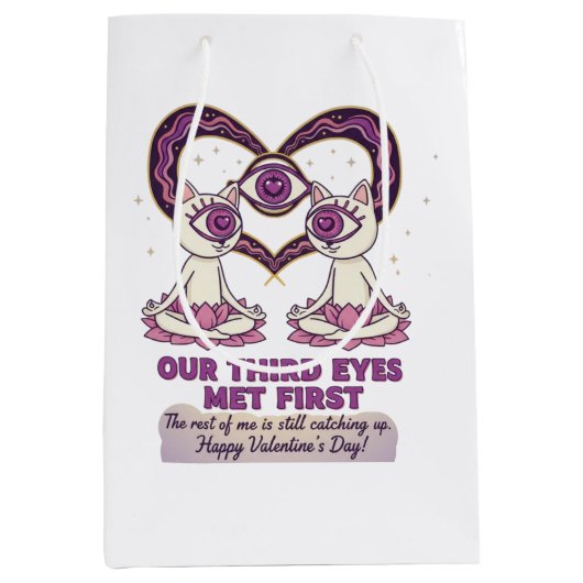 spiritueller Valentinstag Mittlere Geschenktüte (Vorderseite)