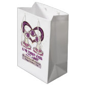 spiritueller Valentinstag Mittlere Geschenktüte (Rückseite Schrägansicht)